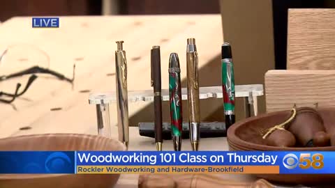 Learning all the tools of the trade with woodworking Thursday...